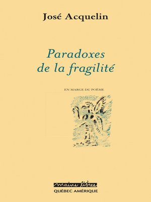 cover image of Paradoxes de la fragilit&#233;